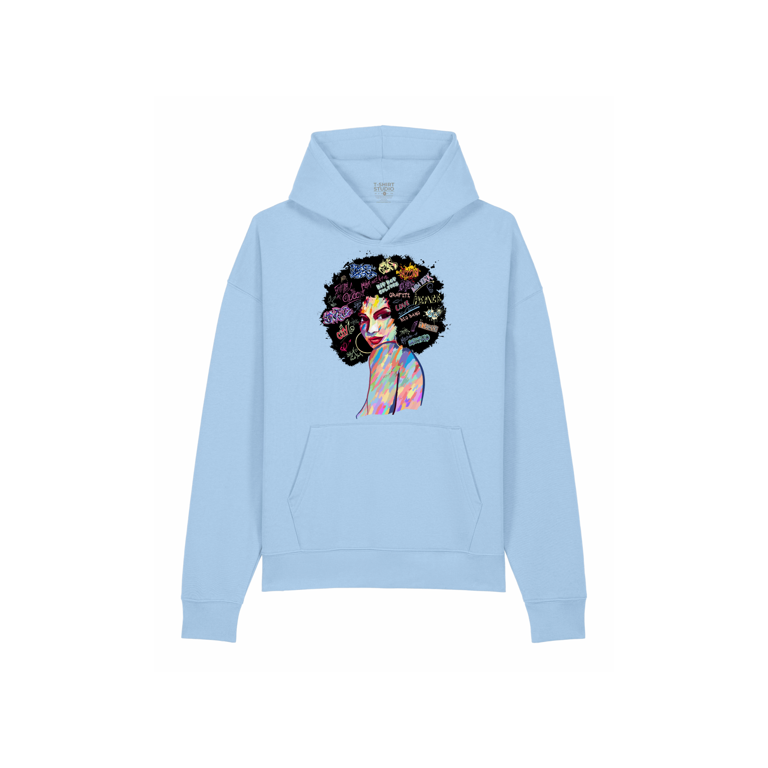 hettegenser med trykk oslo afro hoodie