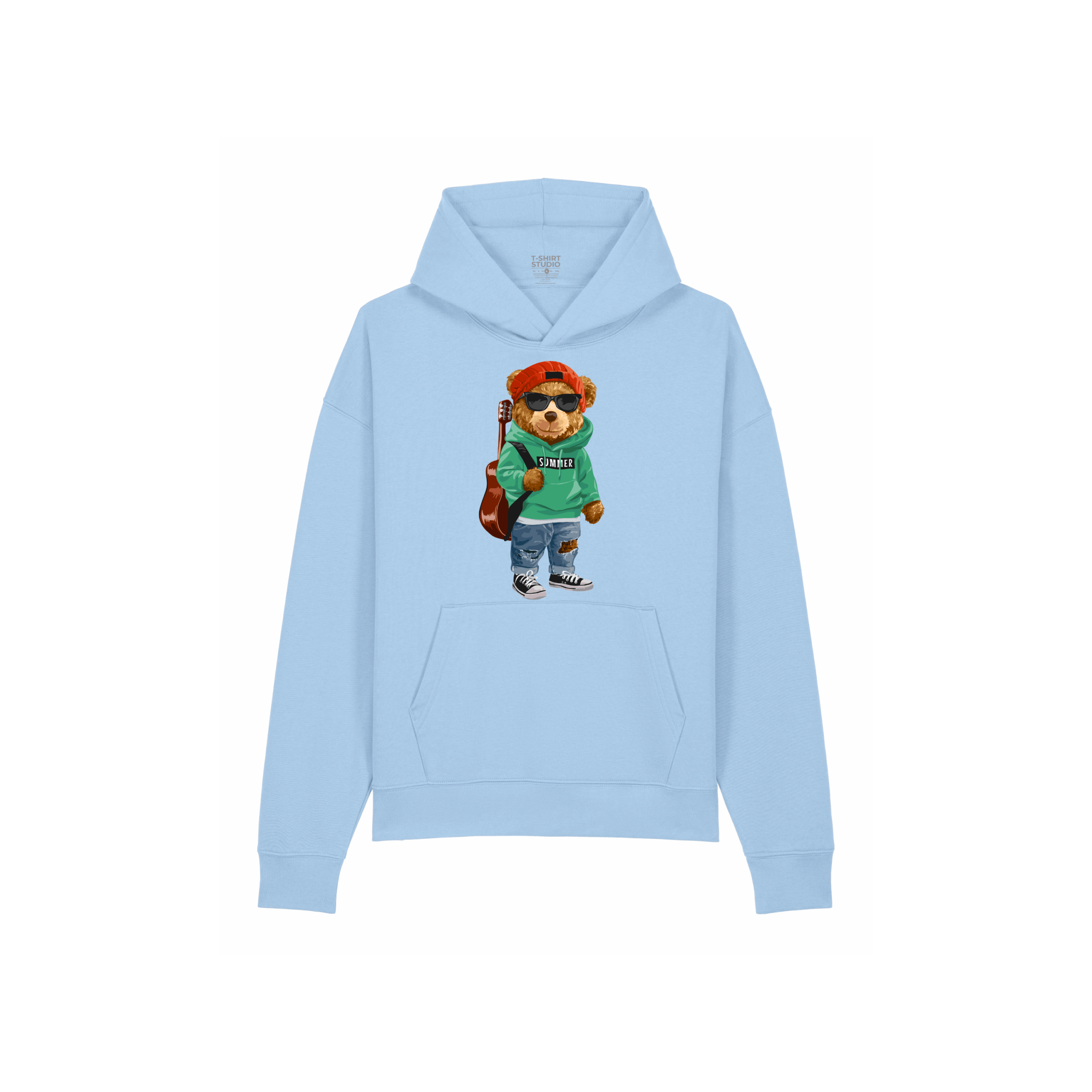 hettegenser med trykk oslo play guitar hoodie