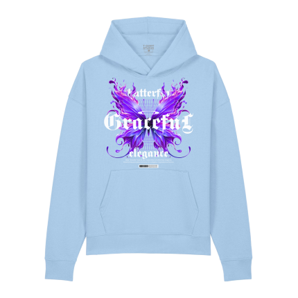 hettegenser med trykk oslo butterfly hoodie