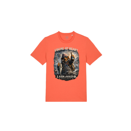Viking at Heart T-skjorte med trykk Norge viking humor DTF streetwear