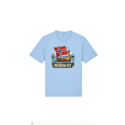 Norway Flagg T-skjorte med trykk – Fjord & Skip - Bilde 2