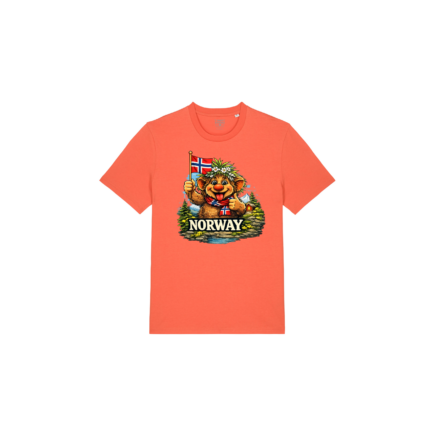 Funny Norway Troll T-skjorte med trykk – Premium Økologisk Bomull 180 g/m²