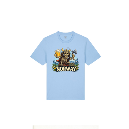 Viking T-skjorte med trykk Norway humor blue